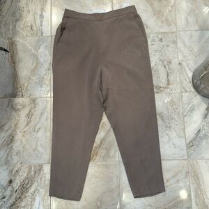 Eileen Fisher tapered pants taupe